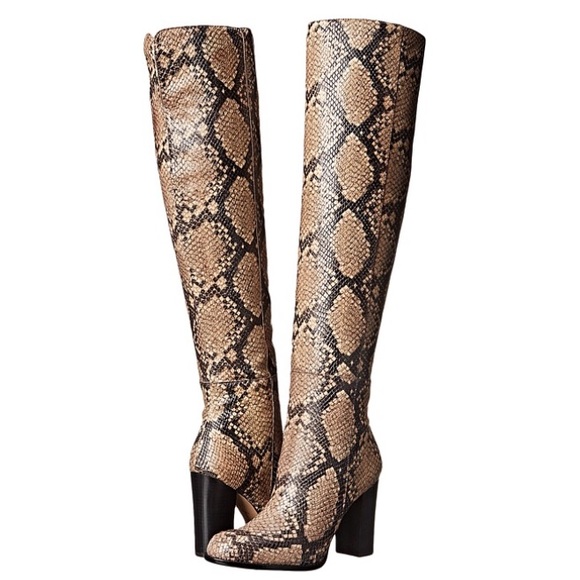 Sam Edelman Shoes - Rylan snake-effect leather over-the-knee boots