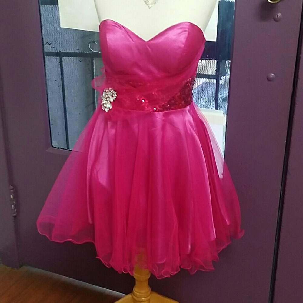 Pink party dress