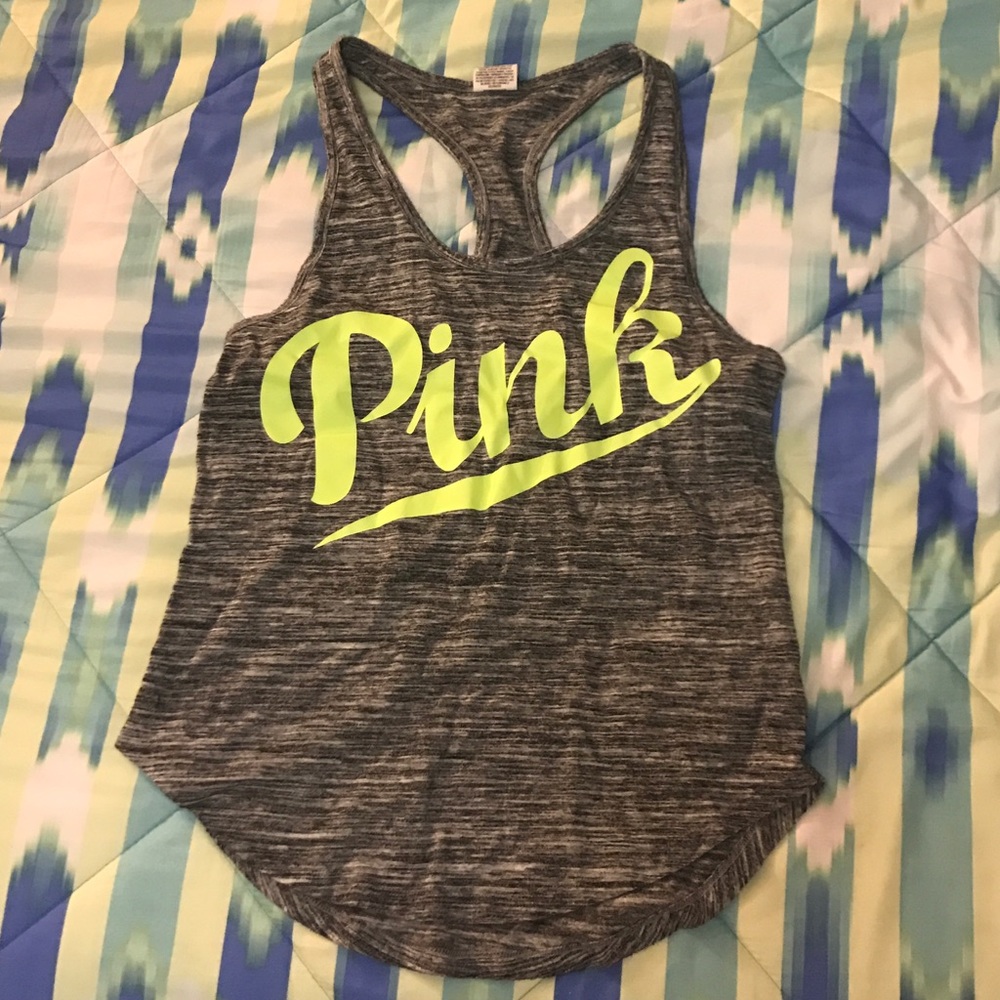 PINK racer back tank💚