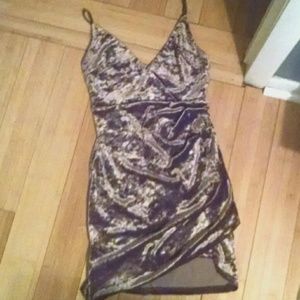 Forever 21 dusted-rose, velvet, mini-dress