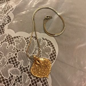 Gold Plated Aspen Leaf