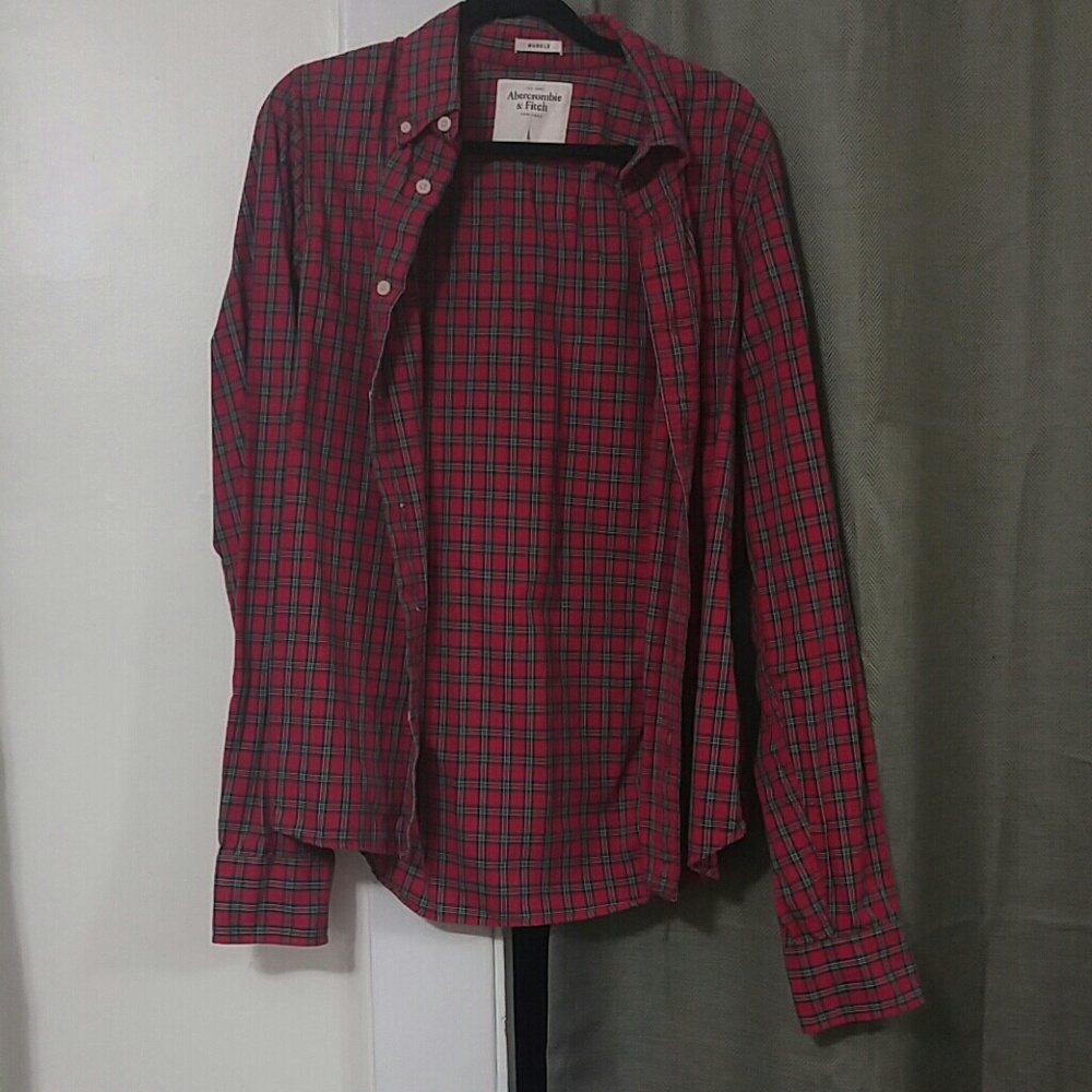 Abercrombie and Fitch fitted long sleeve button up