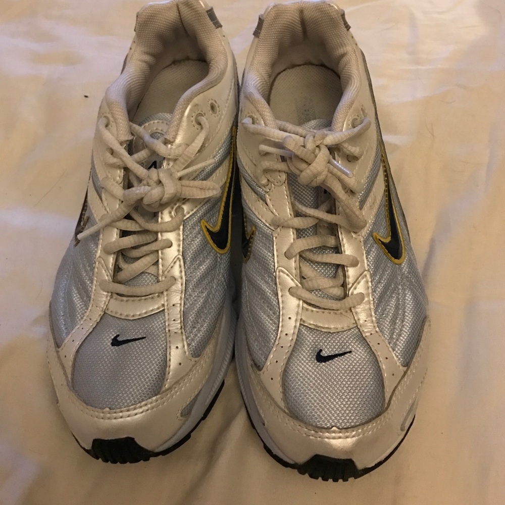 Pearl and blue Nike Air
