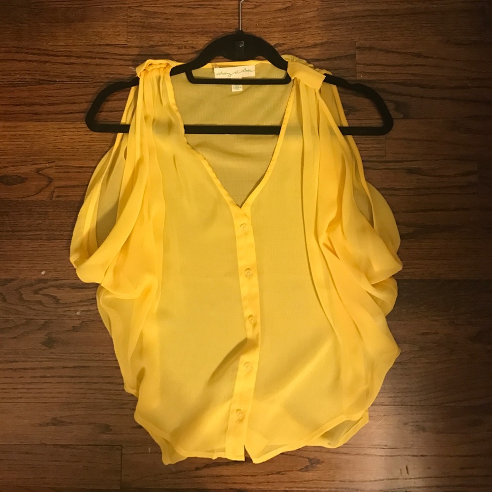 NWOT Urban Outfitters Yellow Blouse