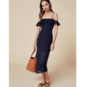 Reformation Hydrangea Dress in Blue Size 0