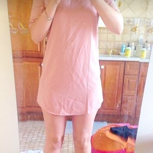 Peach mini dress