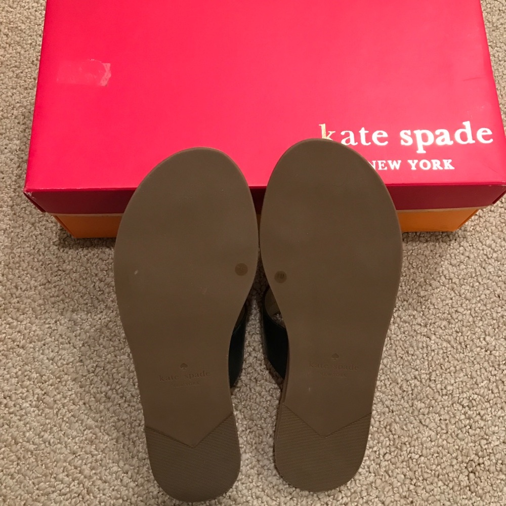 Kate Spade New York Astra Leather Jeweled Sandals - Picture 4 of 4