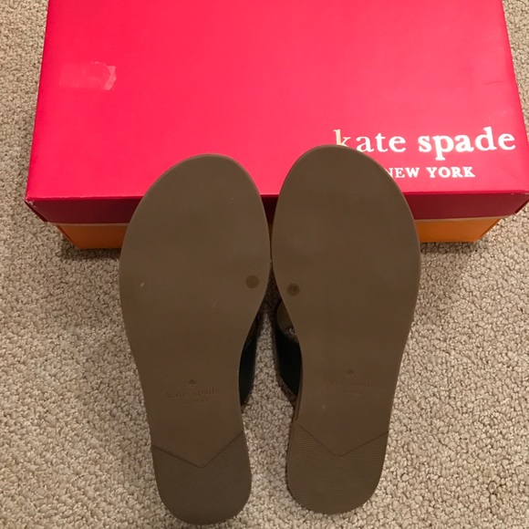Kate Spade New York Astra Leather Jeweled Sandals - Picture 4 of 4