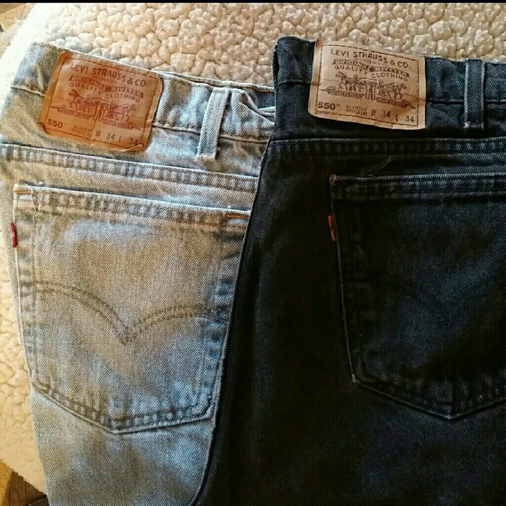 2 pairs men's jeans