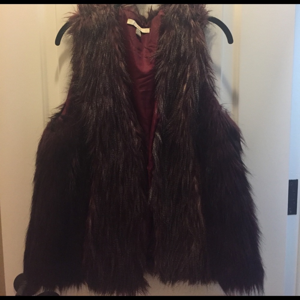 Purple Faux Fur Vest