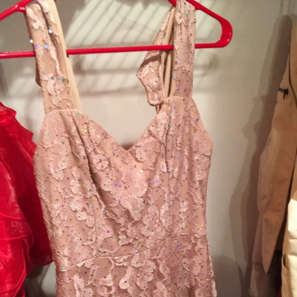NUDE SPARKLE DRESS