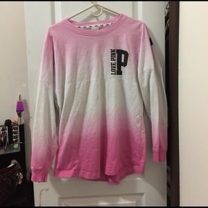 PINK VS ombré long sleeve