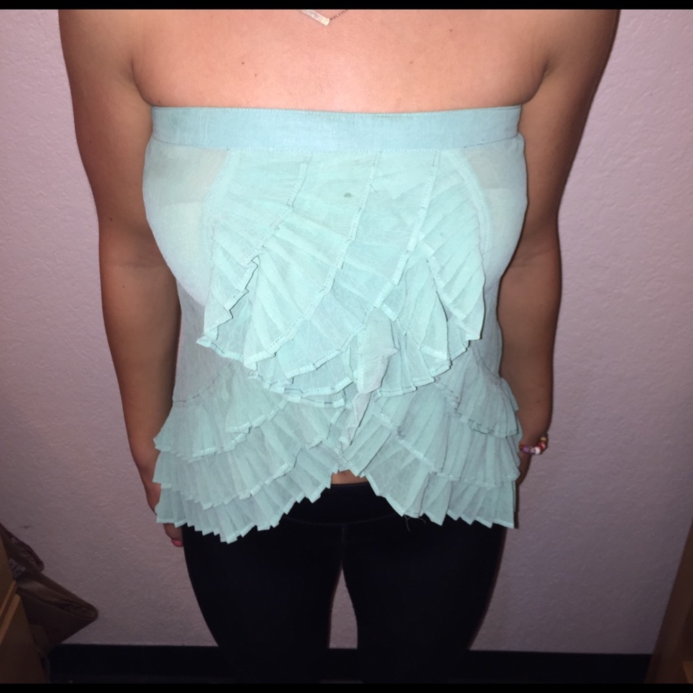 Sheer turquoise tank!
