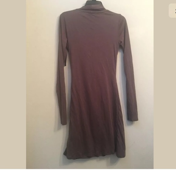 NWT VELVET By GRAHAM & SPENCER Solid Brown Dress M - Picture 2 of 3