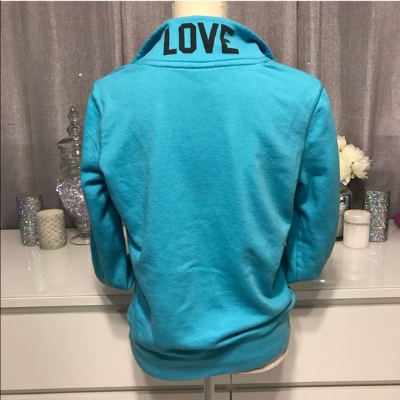 ❌SOLD❌Pink Victoria's Secret Half Zip - Picture 3 of 4