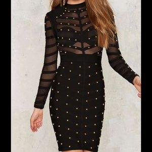 Top of the Ladder Bandage Bodycon Dress