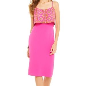 NWT pink Gianni bini dress