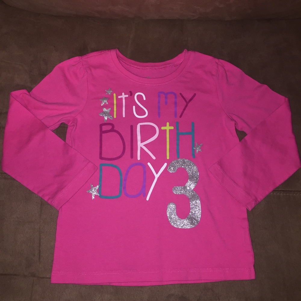 Children's place 3rd Bday Tee. Size 4t.
