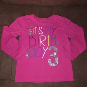 Children's place 3rd Bday Tee. Size 4t.