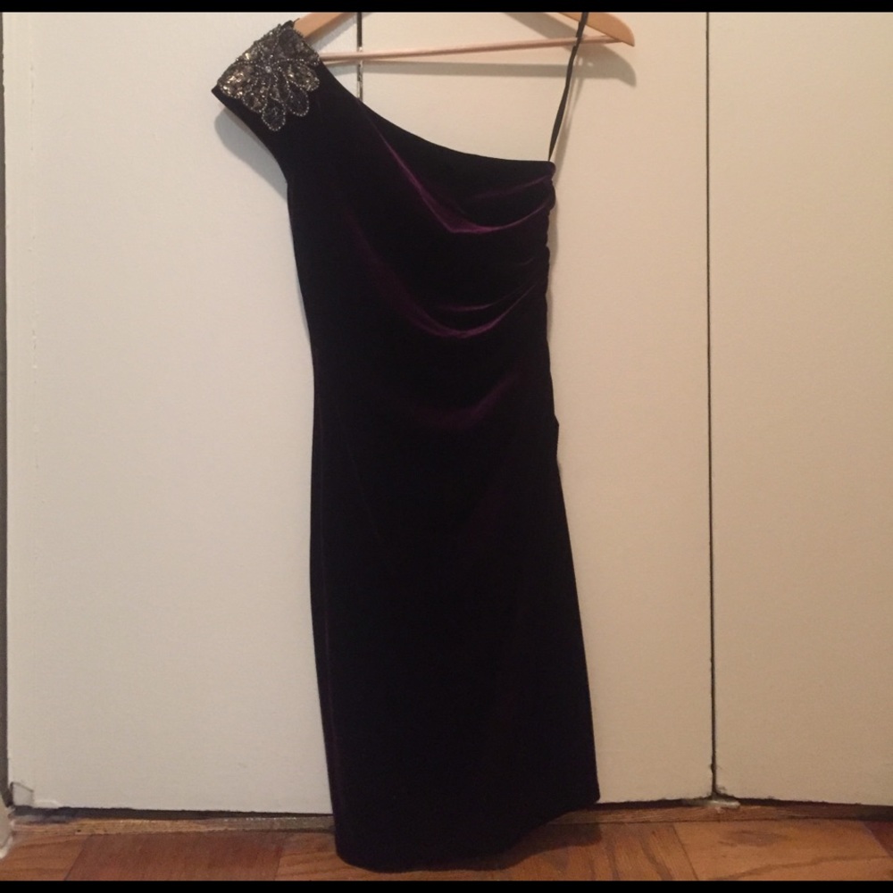 David Meister Velvet Dress