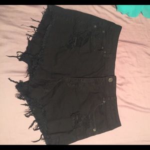 American Eagle High waisted Black shorts