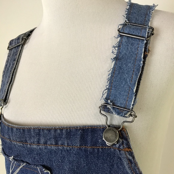 Zara Jeans Zara Distressed Denim Overalls Mom Fit Jean 9s Poshmark