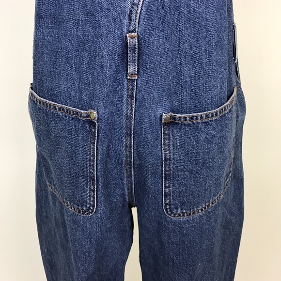 Zara Jeans Zara Distressed Denim Overalls Mom Fit Jean 9s Poshmark
