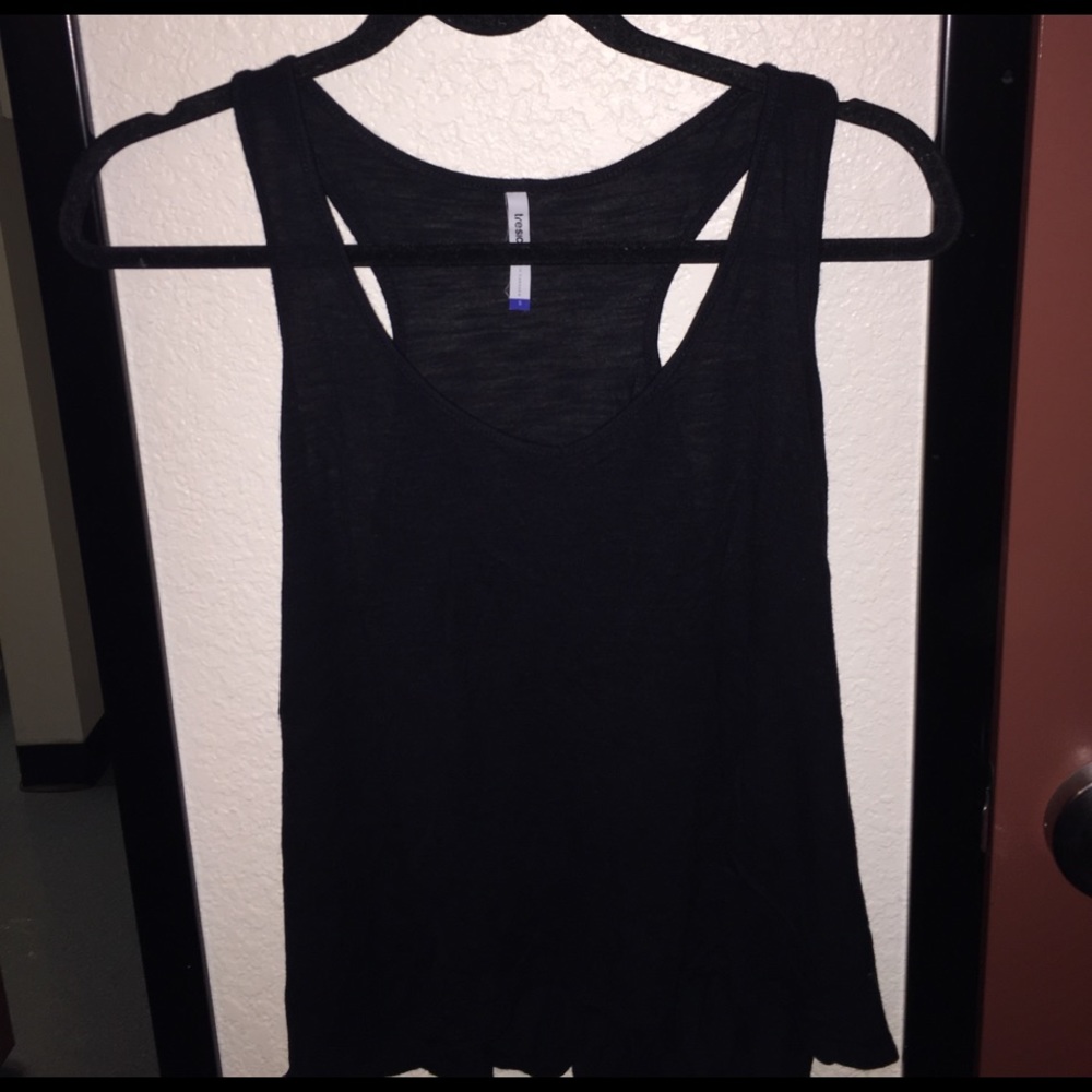 Black tank top