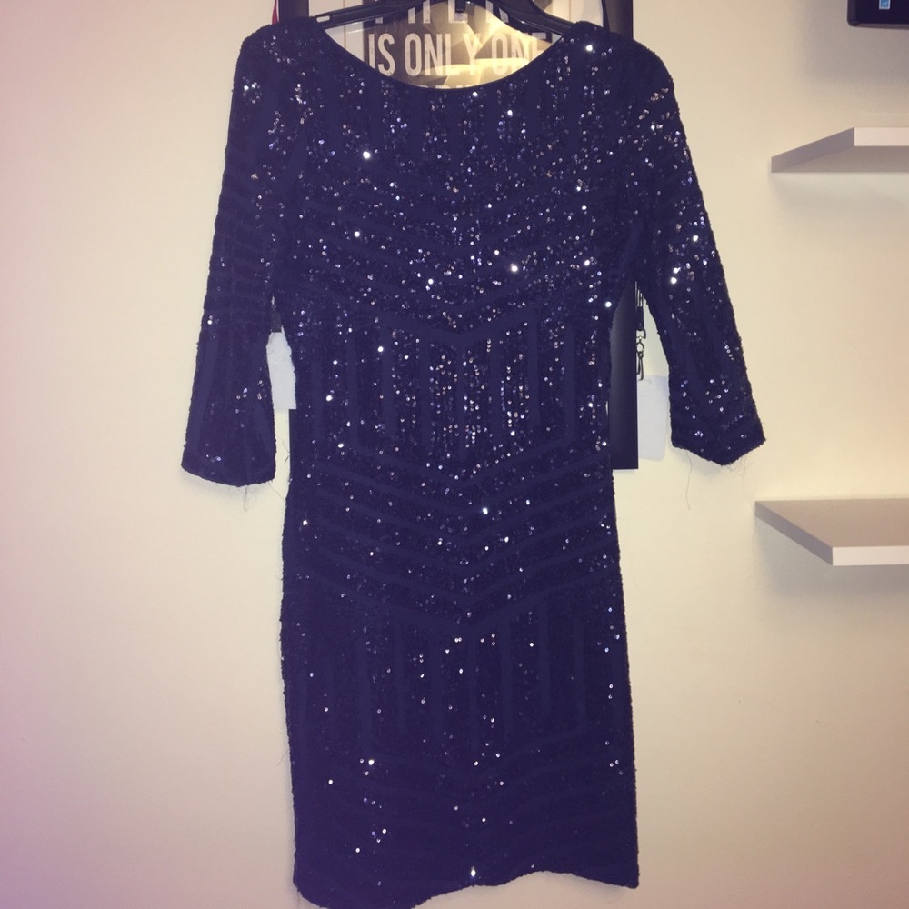 Navy Blue Sparkle Dress