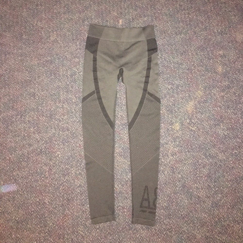 Black and dark gray leggings