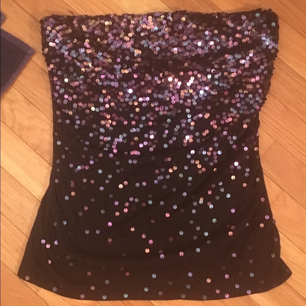 Sequin tube top