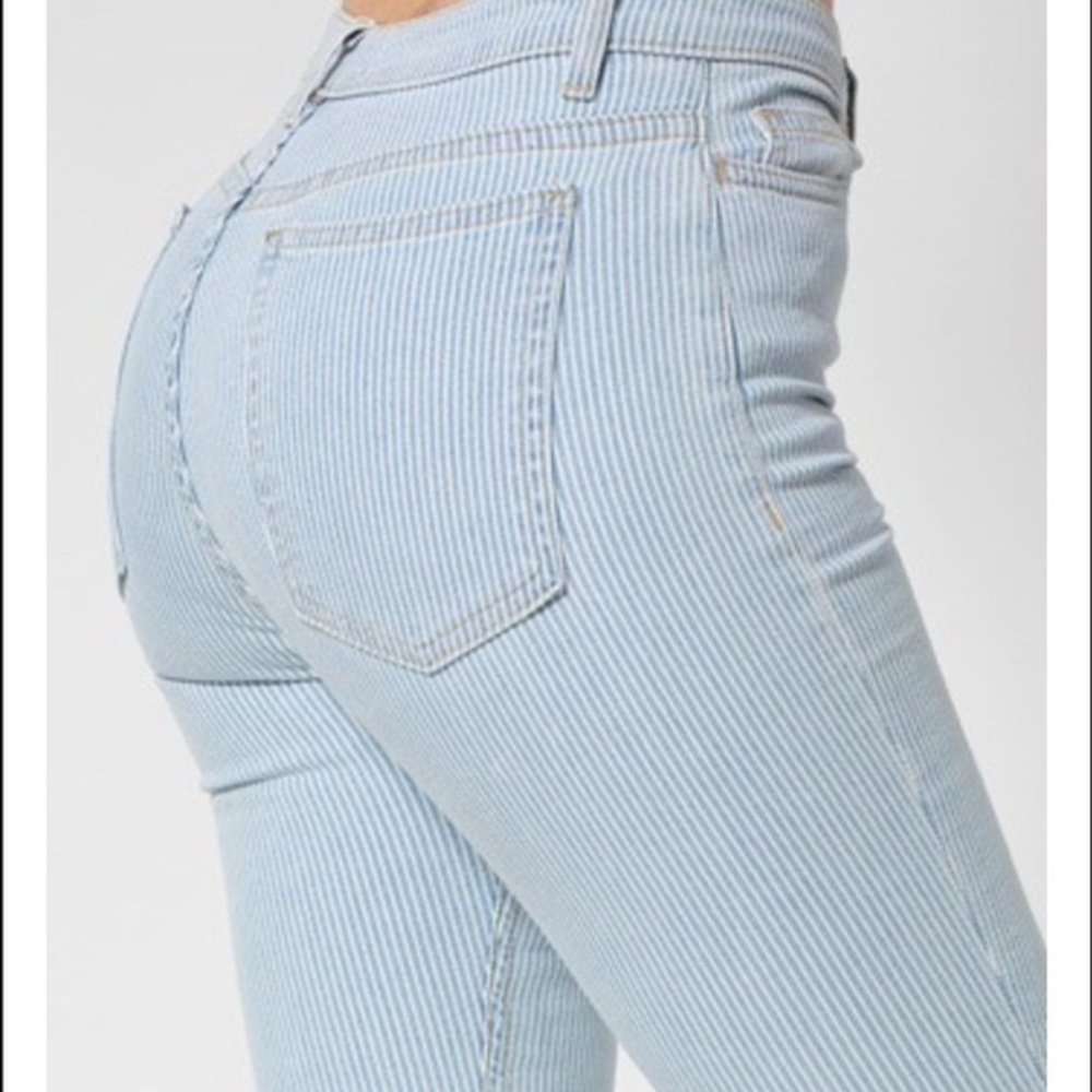 American Apparel light wash high rise jeans 64%off