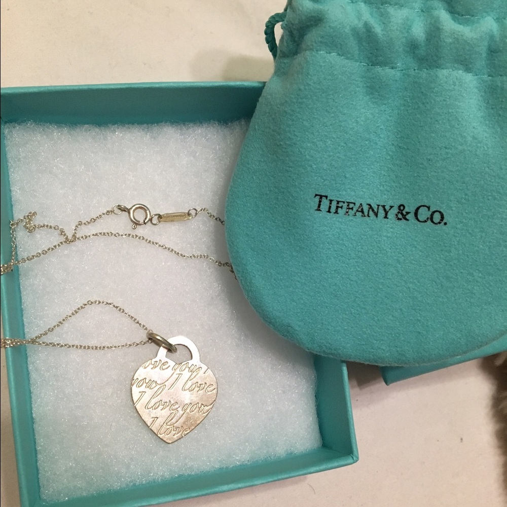 Tiffany & Co. "I love you" necklace