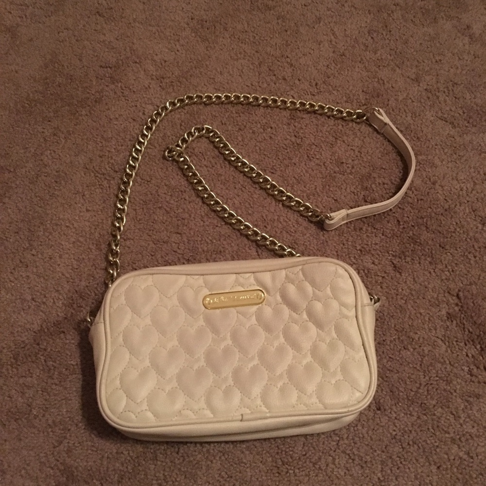 White Betsey Johnson Cross Body Purse