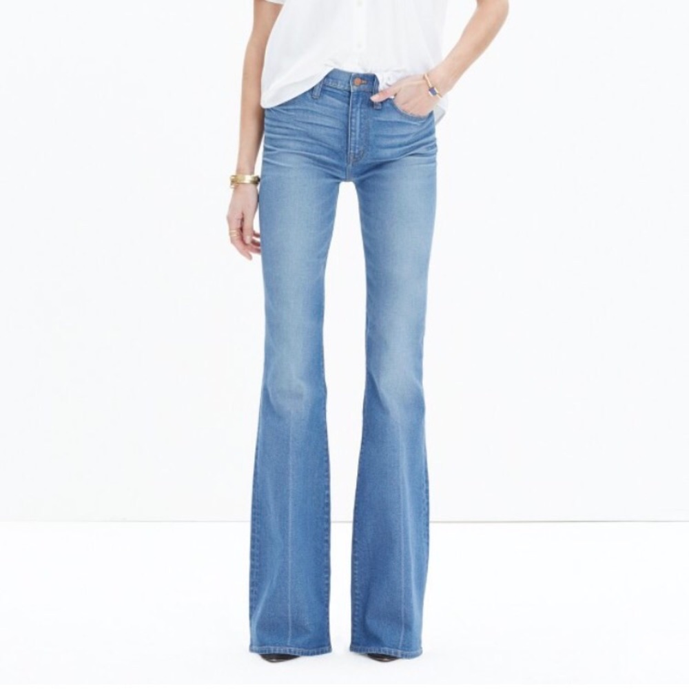 Madewell Flea Marker Flare Jeans Maribel Wash