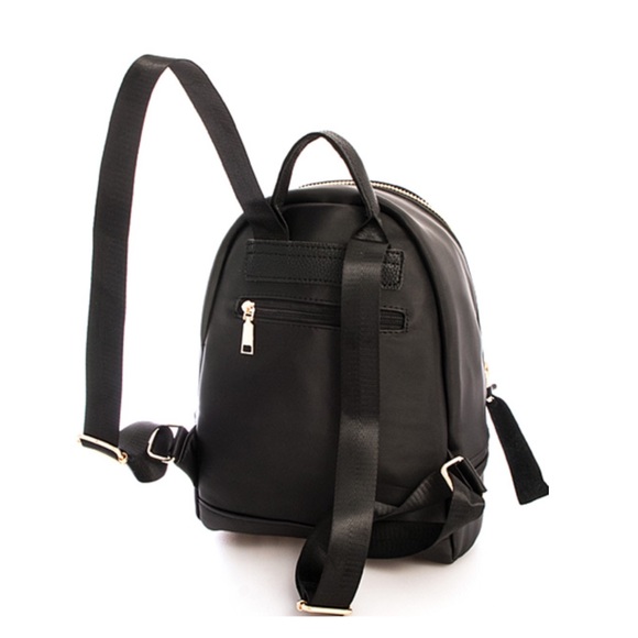 1 left!! Sleek Mini Black Backpack - Picture 2 of 6