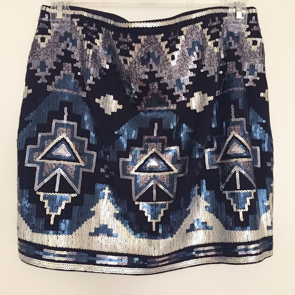 EXPRESS sequin mini skirt