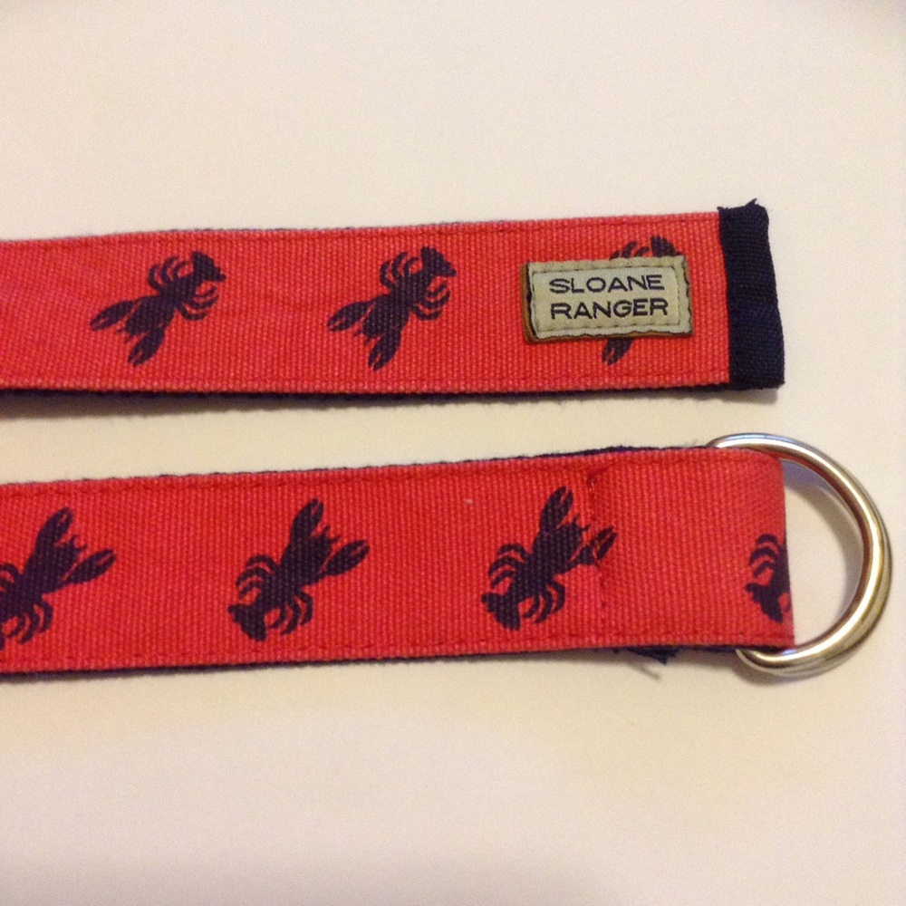 Pink and Navy Sloan Ranger lobster belt