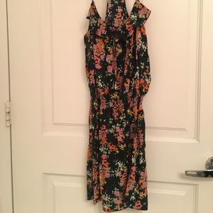 Parker cinch waist silk floral dress