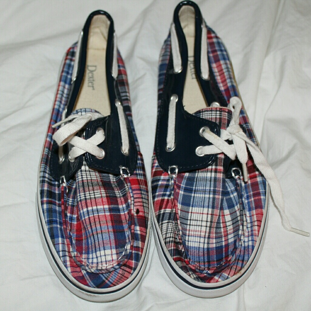 Sperry type Plaid Shoes