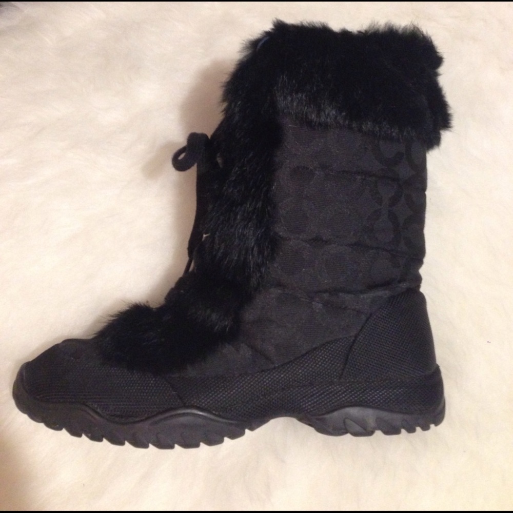 Coach Jennie fur boots