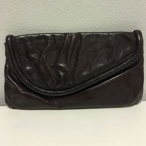 NWT Hobo clutch in dark brown