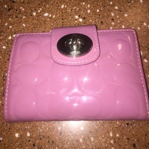 Purple Patent Leather Coach Wallet