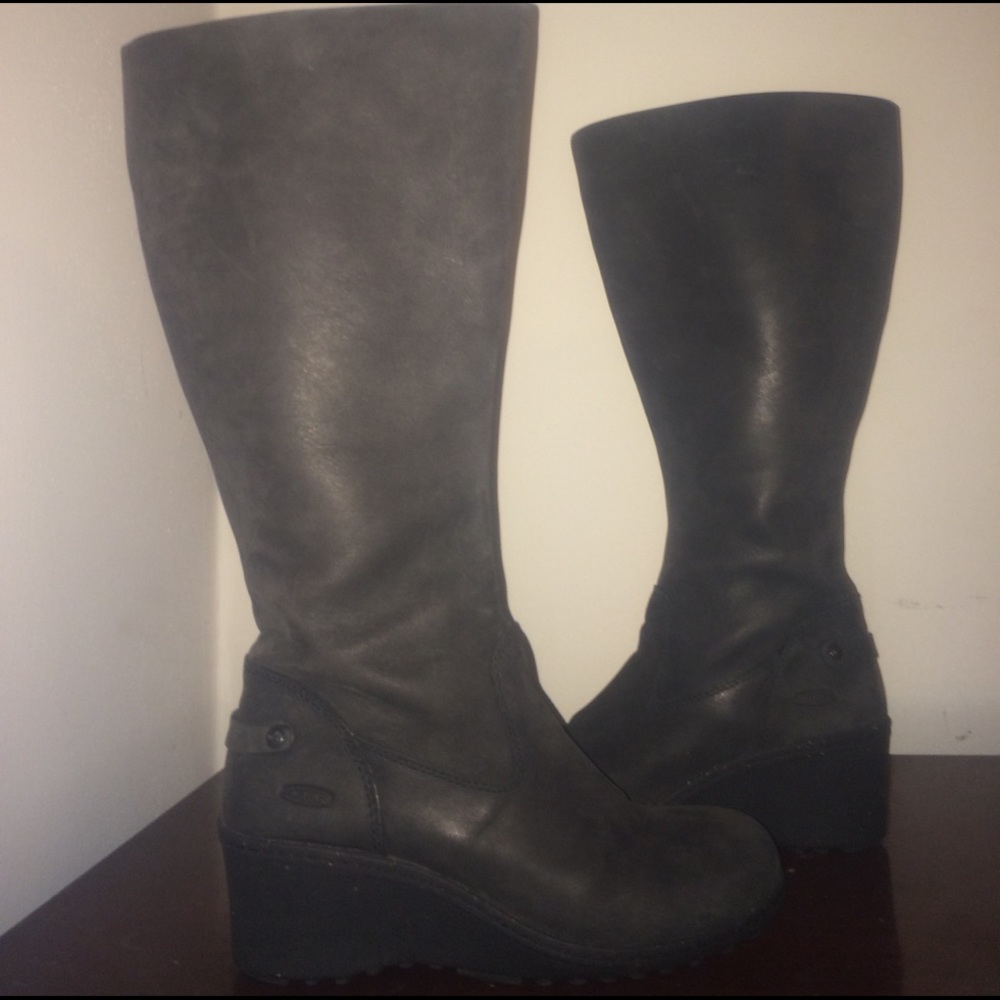 Keen Knee High Wedge Boots