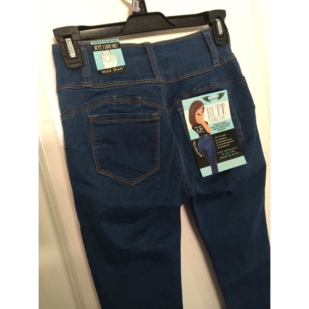 NWT Wax Jean Collection Push-up Skinny Jeans Size0 - Picture 3 of 3