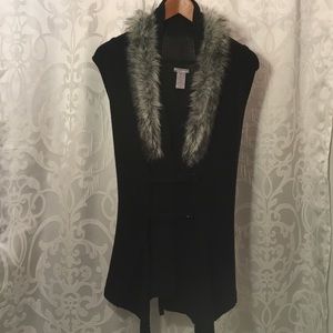 Black Long Sweater Vest