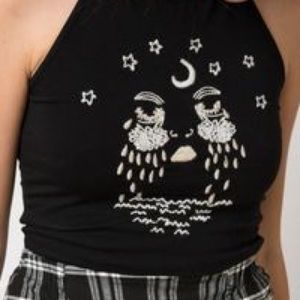 Brandy Melville Crying Halter Top