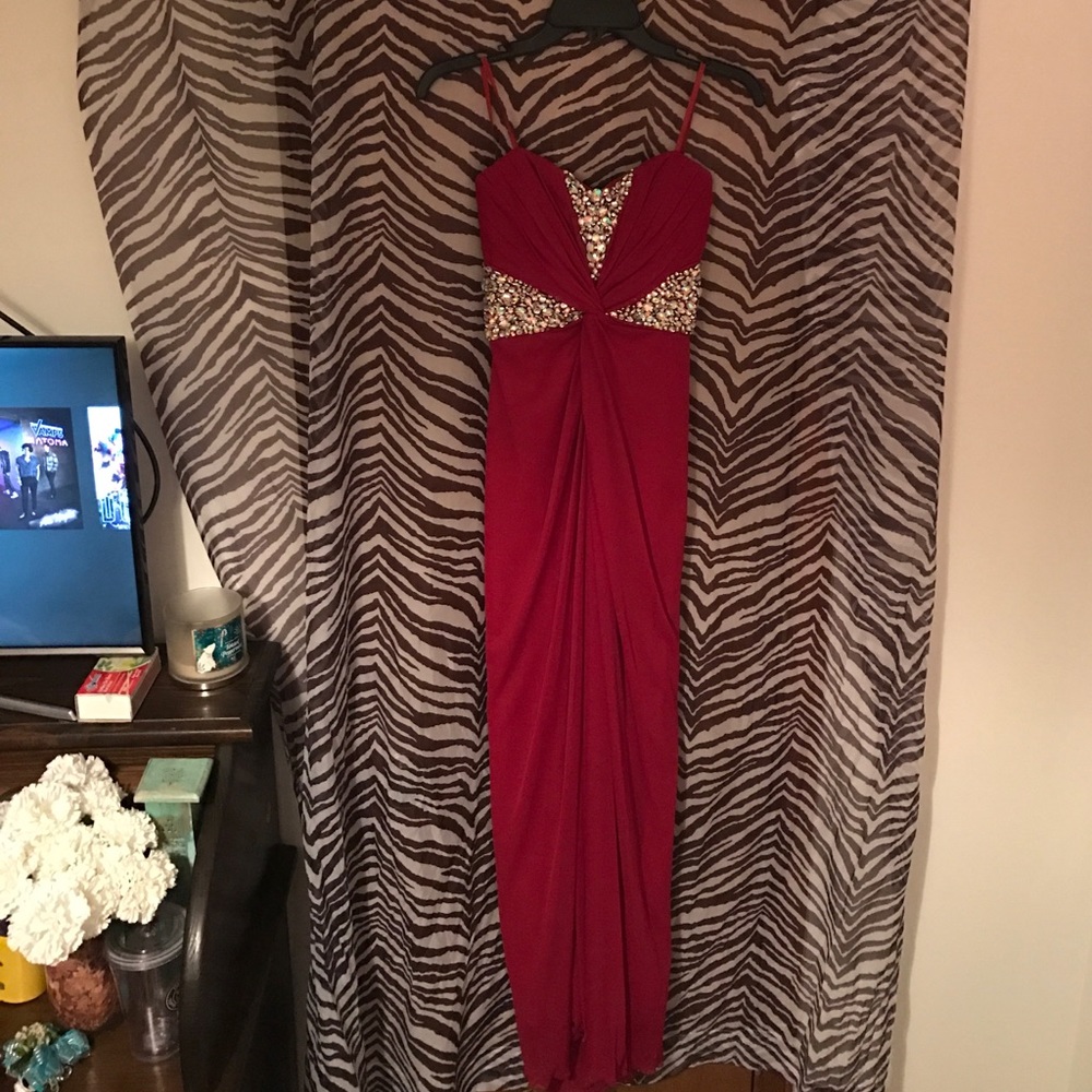 Floor length prom dress
