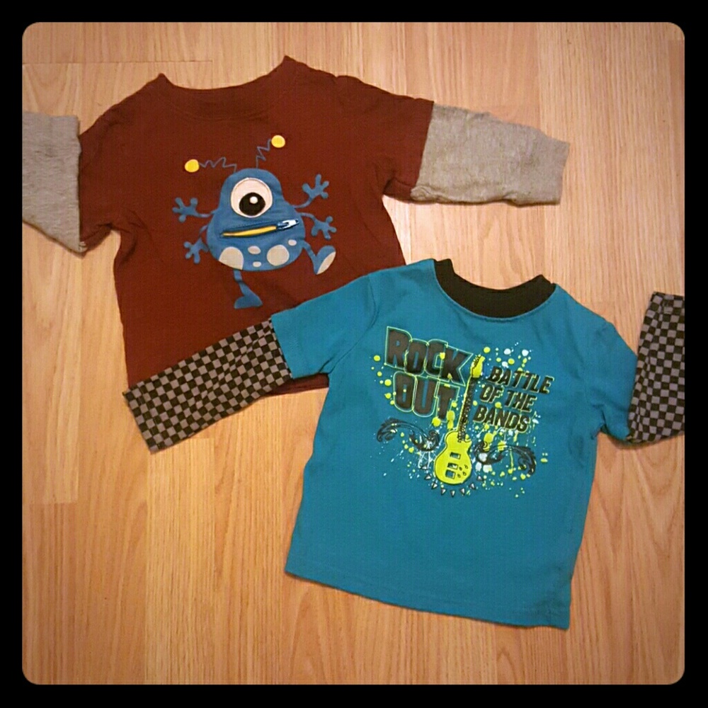 2 super cute Long Sleeve T's, "GREAT CONDITION"