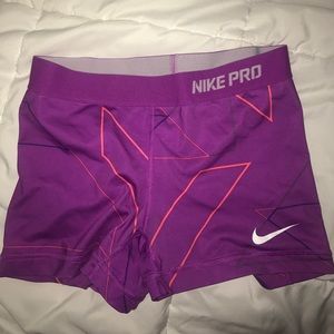 Pink Nike Pros Size SMALL